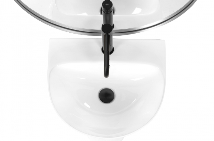 Lavoar de podea Rita Slim Alb, ceramica, alb lucios [2]