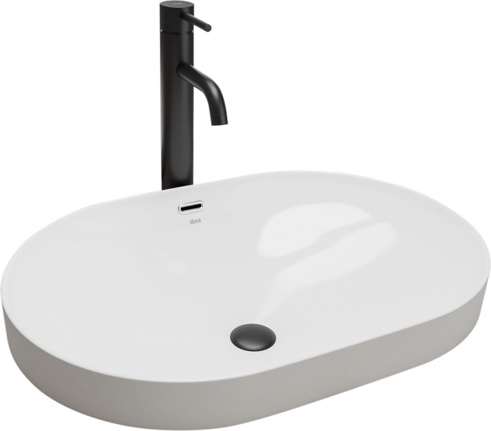 Lavoar incastrat Arleta Alb, ceramica, alb lucios [1]