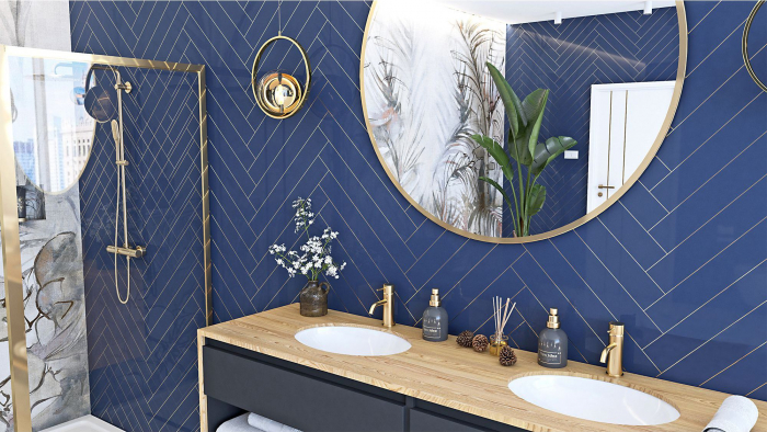 Lavoar incastrat Nel White, ceramica, alb lucios [2]