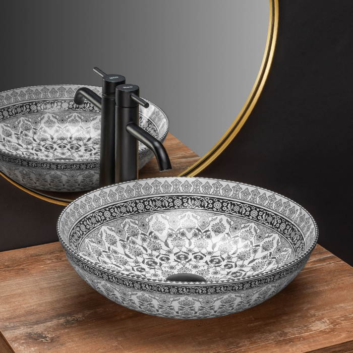 Lavoar pe blat Arte Dark Grey, ceramica, Gri [6]