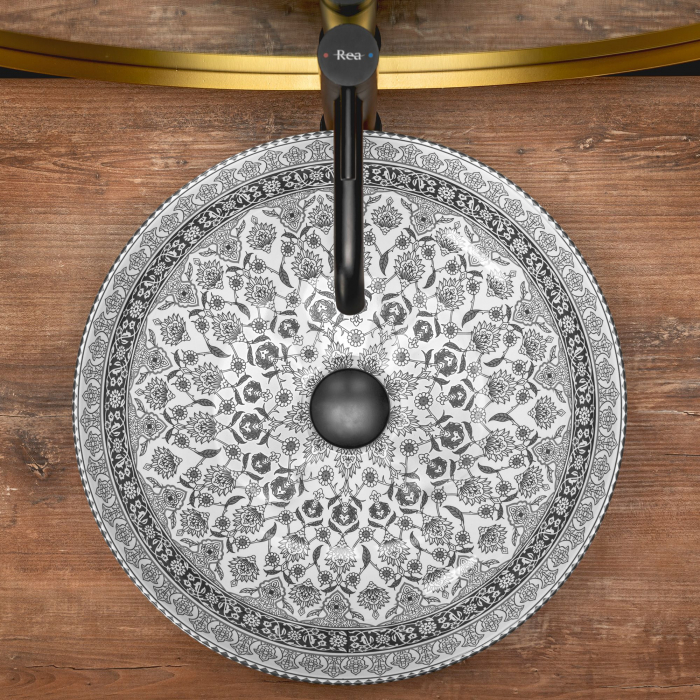 Lavoar pe blat Arte Dark Grey, ceramica, Gri [2]