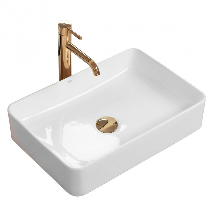 Lavoar pe blat Avia, ceramica, alb lucios [1]