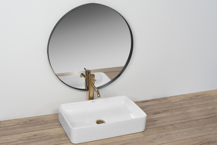 Lavoar pe blat Avia, ceramica, alb lucios [2]