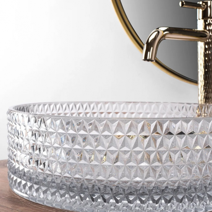 Lavoar pe blat Cristal transparent, sticla, transparent [2]
