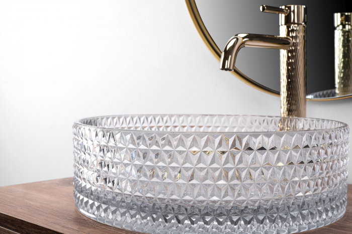 Lavoar pe blat Cristal transparent, sticla, transparent [7]