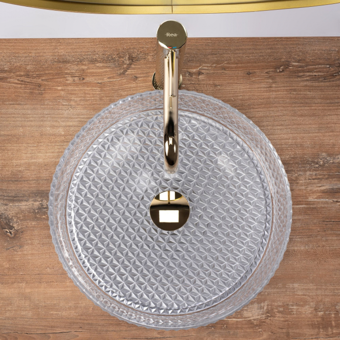Lavoar pe blat Cristal transparent, sticla, transparent [6]