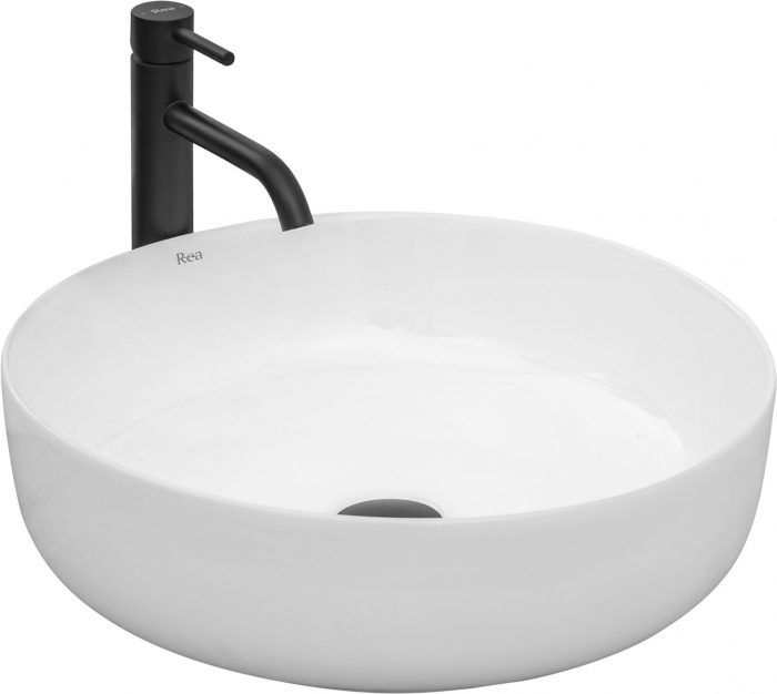 Lavoar pe blat Elma, ceramica, alb lucios [1]