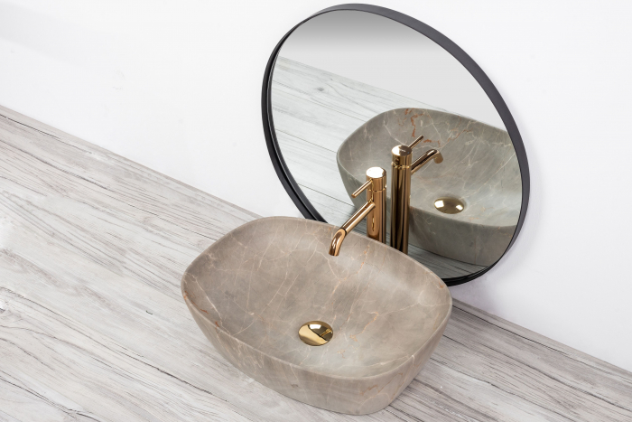 Lavoar pe blat Freja Beige, ceramica, Bej [4]