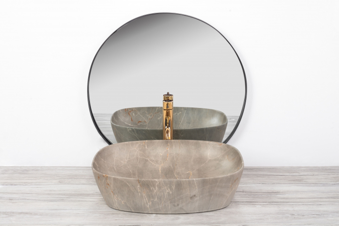 Lavoar pe blat Freja Beige, ceramica, Bej [3]