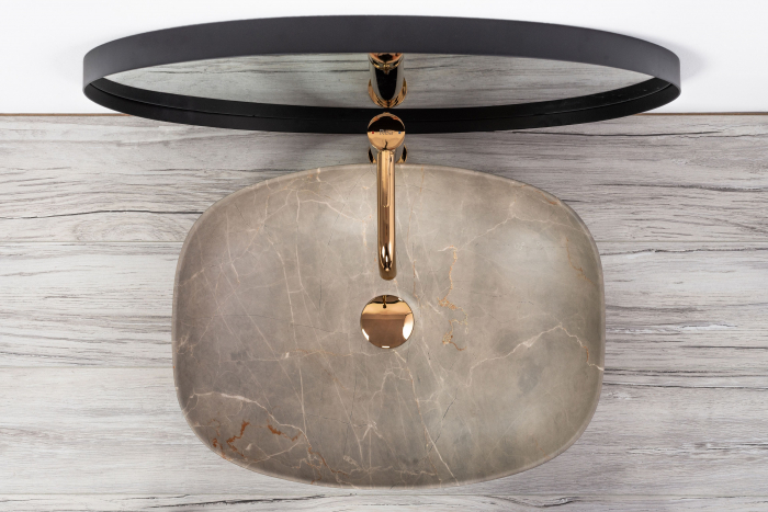 Lavoar pe blat Freja Beige, ceramica, Bej [2]