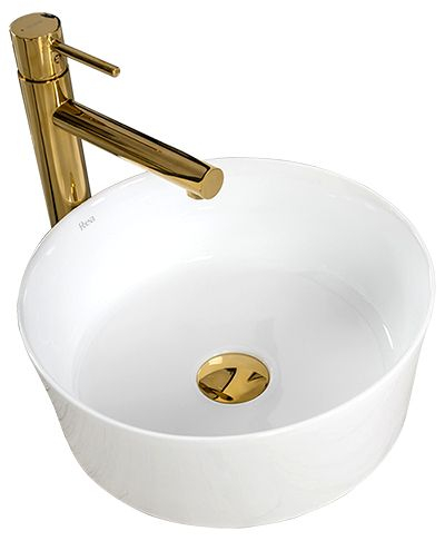 Lavoar pe blat Ida Alb, ceramica, alb lucios [2]
