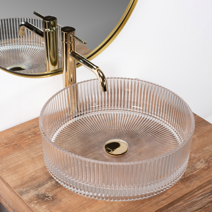Lavoar pe blat Ingrid transparent, sticla, transparent [6]