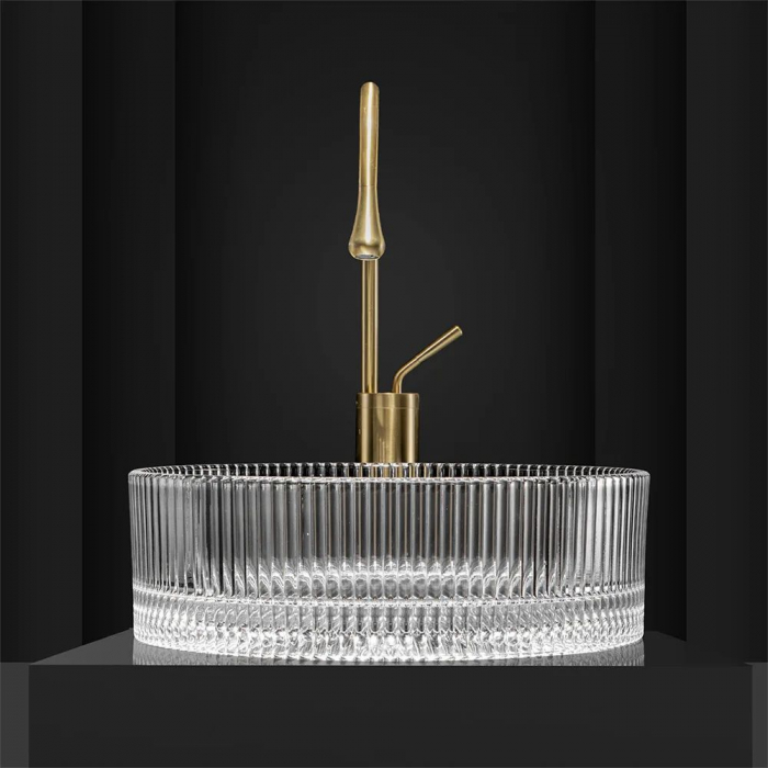 Lavoar pe blat Ingrid transparent, sticla, transparent [3]