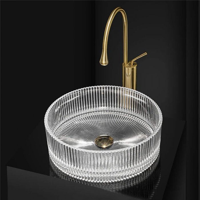 Lavoar pe blat Ingrid transparent, sticla, transparent [2]