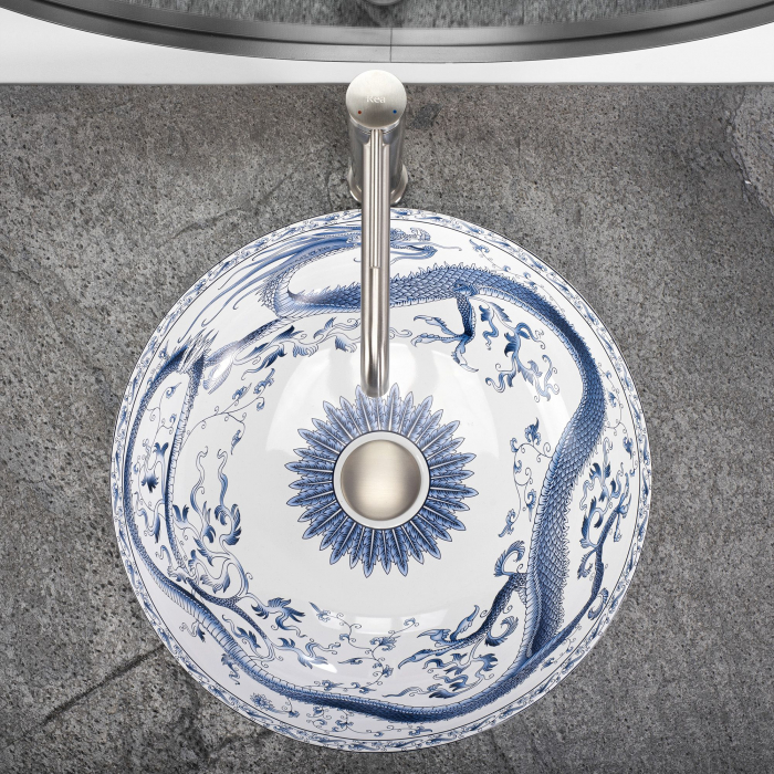 Lavoar pe blat Kioto, ceramica, cu model [4]