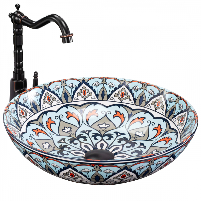 Lavoar pe blat Mexico, ceramica, cu model [1]