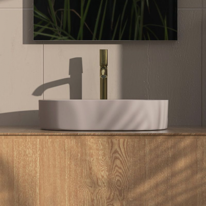 Lavoar pe blat Nadia 60 Beige Matt, ceramica, Bej mat [5]