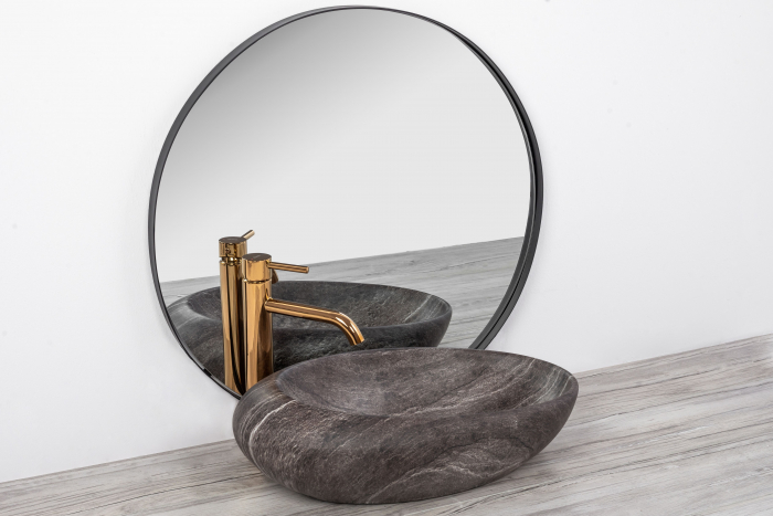 Lavoar pe blat Roxy A Stone D.grey Gri, ceramica, Gri [2]