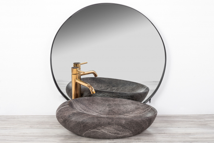 Lavoar pe blat Roxy A Stone D.grey Gri, ceramica, Gri [4]