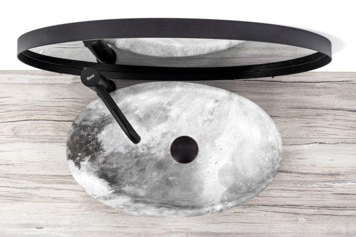 Lavoar pe blat Roxy C Stone L.grey, ceramica, Gri [4]