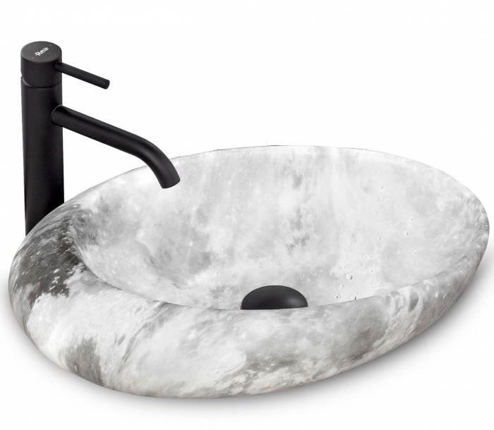 Lavoar pe blat Roxy C Stone L.grey, ceramica, Gri [1]