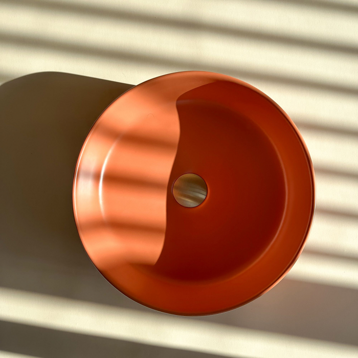 Lavoar pe blat Sami Terra Matt, ceramica, Orange [3]