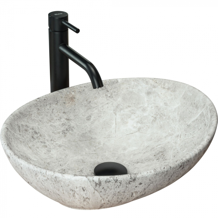 Lavoar pe blat Sofia Light Stone, ceramica, Gri [1]