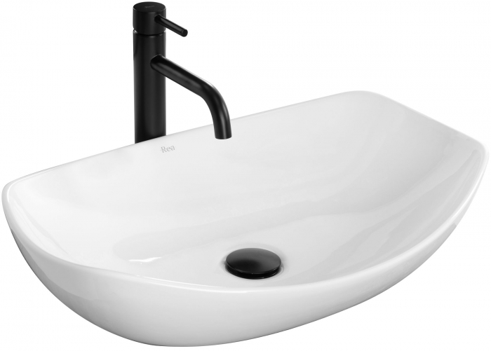 Lavoar pe blat Tango, ceramica, alb lucios [1]