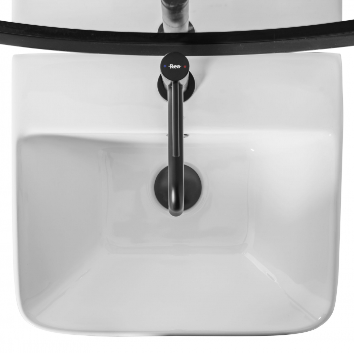 Lavoar podea Freestanding Ceramic Aris Alb, ceramica, alb lucios [4]