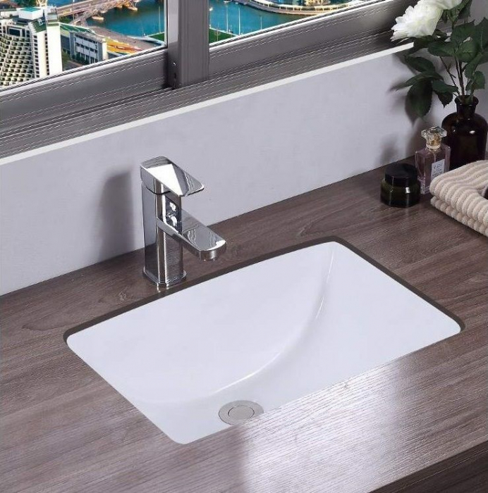 Lavoar sub blat Adela, ceramica, alb lucios [3]