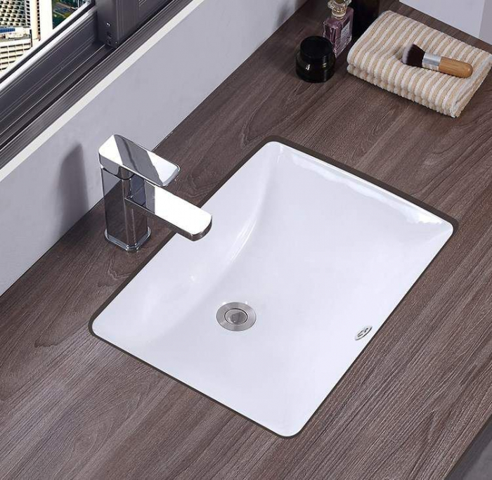 Lavoar sub blat Adela, ceramica, alb lucios [2]