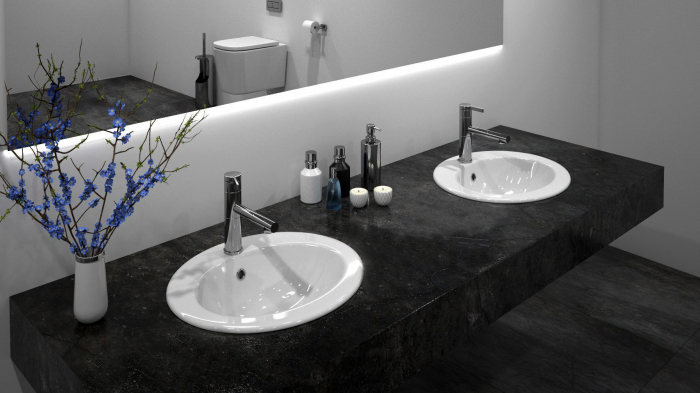 Lavoar Suspendabil Dalia, ceramica, alb lucios [6]