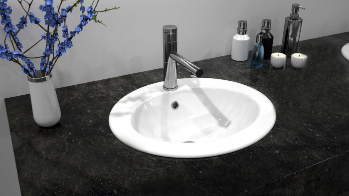 Lavoar Suspendabil Dalia, ceramica, alb lucios [5]