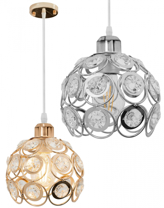 LUSTRA ELEGANTA  DE TAVAN APP207 LOFT Argintiu [4]