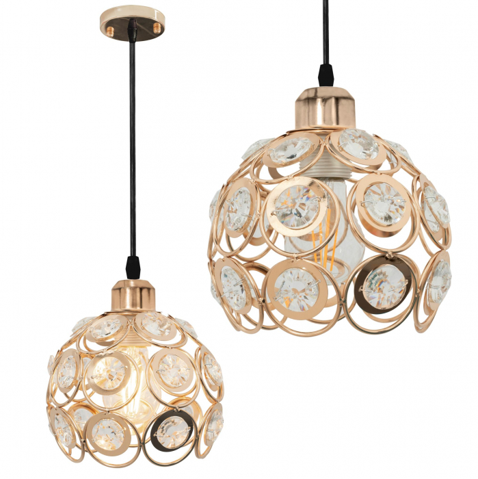 LUSTRA ELEGANTA DE TAVAN APP208 LOFT Auriu [1]