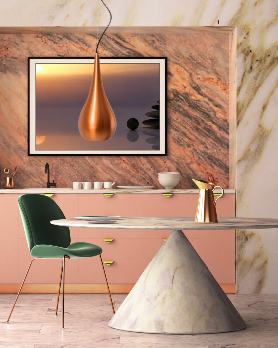 Lustra suspendată Metal Auriu APP378-1CP [4]