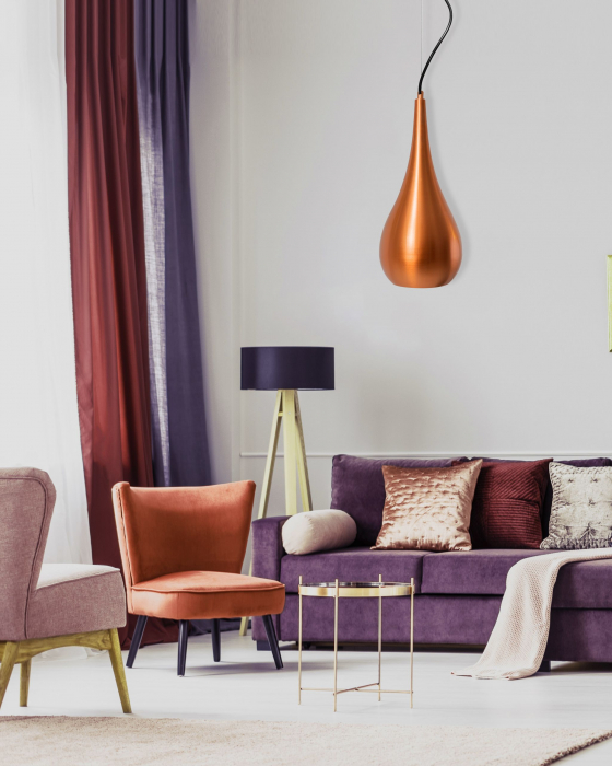 Lustra suspendată Metal Auriu APP378-1CP [5]