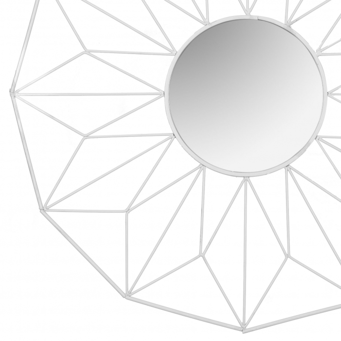 Oglindă geometrică albă 58 cm [3]