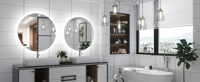 Oglindă LED 80cm HZJ080 [11]