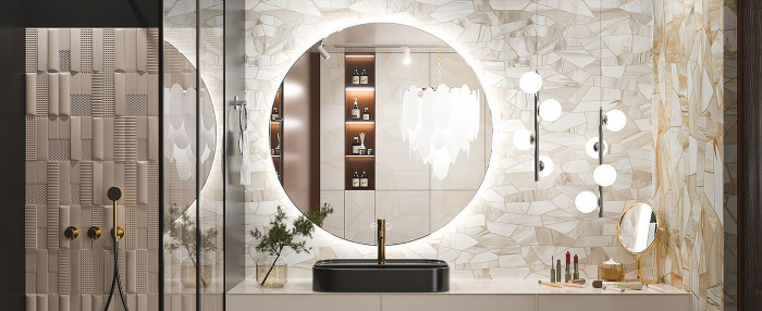 Oglindă LED 80cm HZJ080 [9]