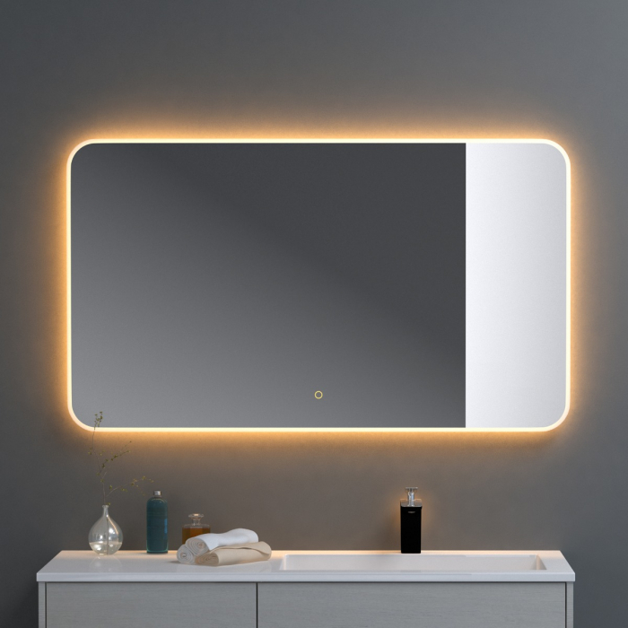 Oglinda LED Spiegel03 cu dezaburire, 40-140 cm, lumina calda si rece, montare orizontala sau verticala, memorie [3]