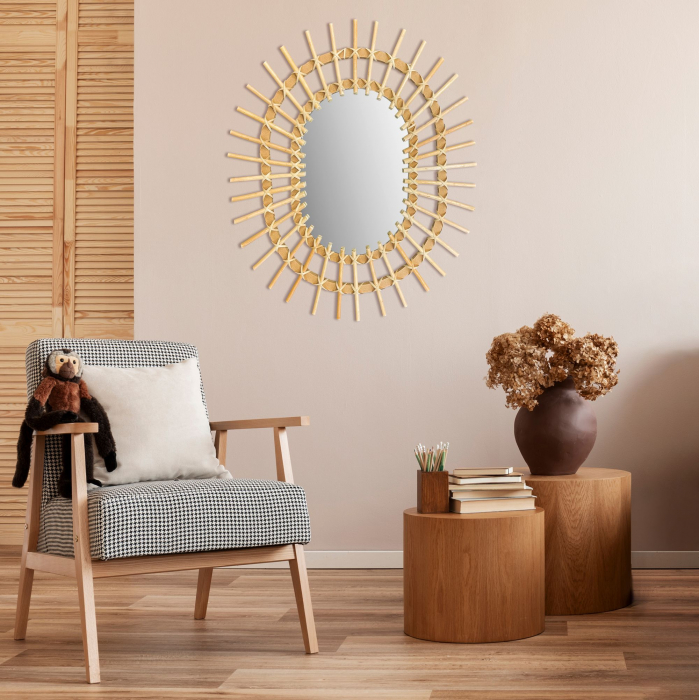 Oglinda perete Boho 57CM QDJ5749 [4]