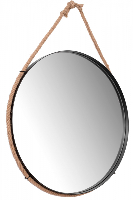 Oglindă rotundă 60 CM LOFT BLACK MSJ-60B [4]