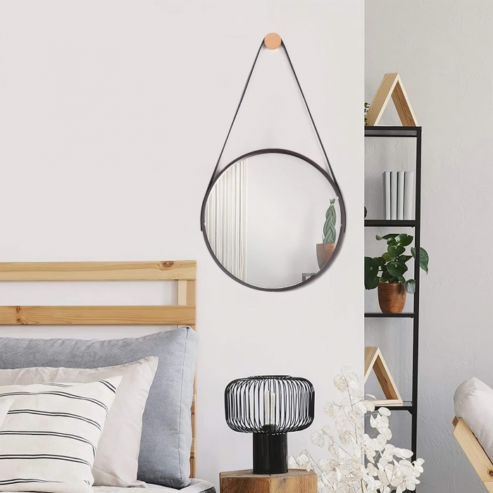 Oglindă rotundă Loft 60 cm NEGRU CFZL-MR060 [12]