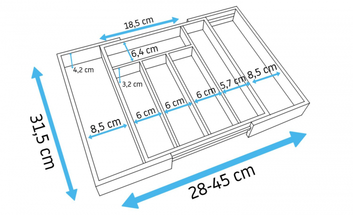Organizator pentru sertare extensibil [2]