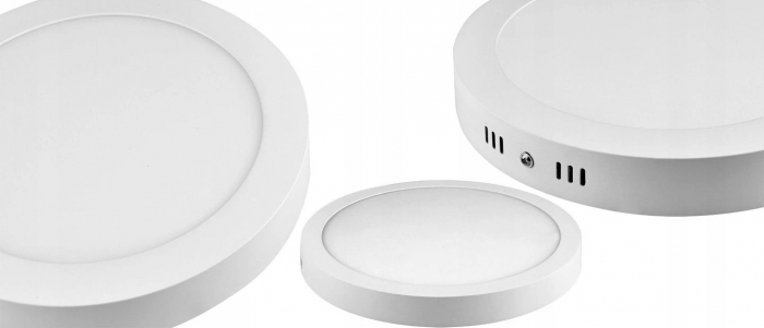 PANOU LED rotund alb 12W [5]