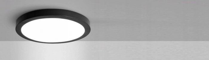 PANOU LED rotund negru 18W [8]