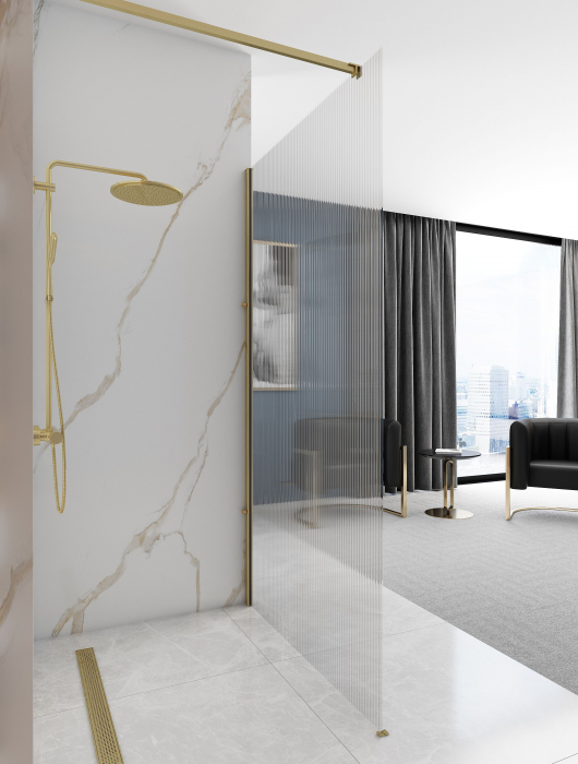 Paravan Aero Intimo Gold Brush, 90-120 cm, auriu periat [5]