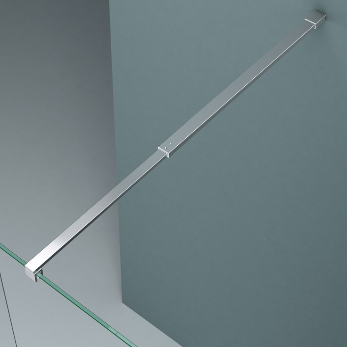Paravan Astra 02K, 50-160 cm, crom, sticla securizata 10 mm transparenta [3]