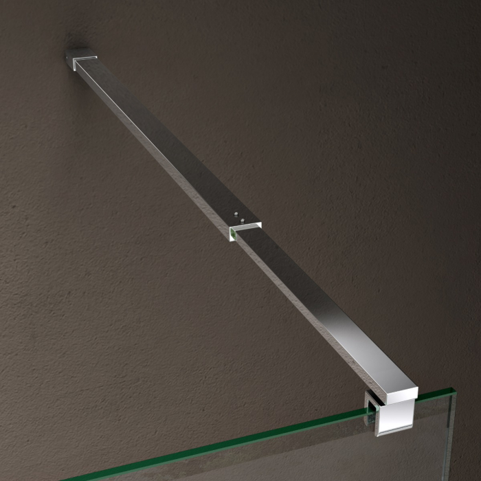 Paravan Astra BL, 70-110 cm, crom, sticla securizata 8 mm transparenta [3]